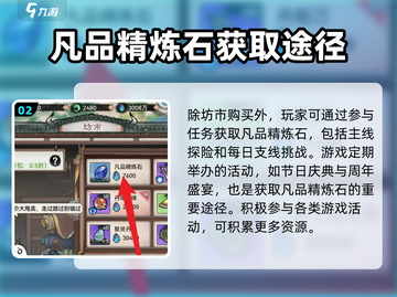 最强祖师🔥凡品精炼石获取方法💎截图3