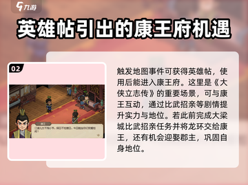 《大侠立志传》康王英雄帖获取攻略💥🔥截图3
