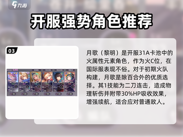 炽焰天穹🔥最强角色排行，必看推荐！截图4