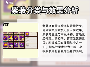 料理次元🔥紫装装备全解析，玩家必看！截图5