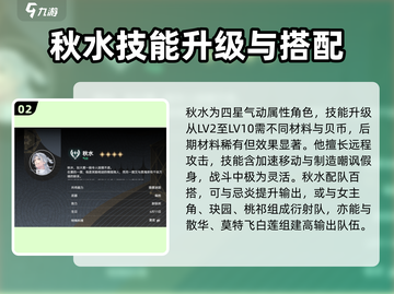 鸣潮🔥秋水培养超详细攻略🌟值得养成！截图3