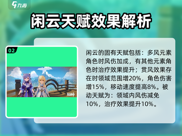 原神闲云技能🔥超强辅助必练角色！截图3