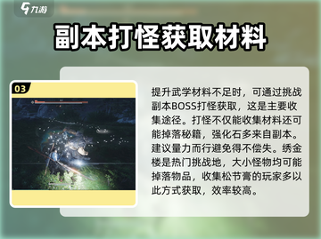 燕云十六声🔥武学升级材料获取全攻略！截图4