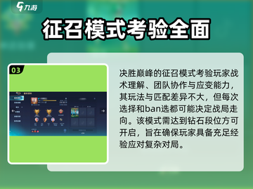决胜巅峰💥：征召模式开启攻略🎉截图4