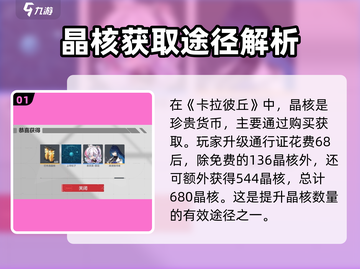 卡拉彼丘🔥通行证晶核大爆料！💥截图2