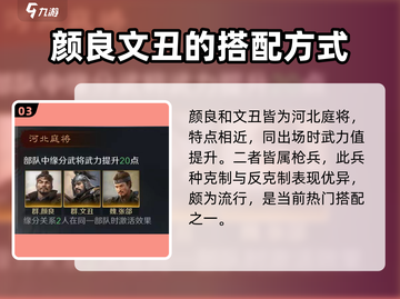 三国谋定天下🔥颜良文丑战法强度解析_Game必备！截图4