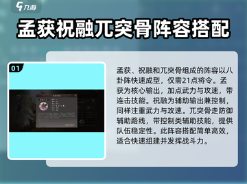 三国群英传鸿鹄霸业🔥南中群雄最强阵容搭配推荐！截图2