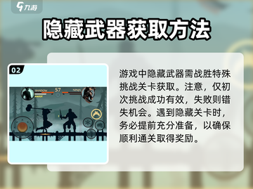 暗影格斗2🔥隐藏武器获取秘籍🎉截图3