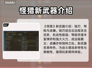 怪猎荒野🔥新武器大曝光！玩家必看💥截图2