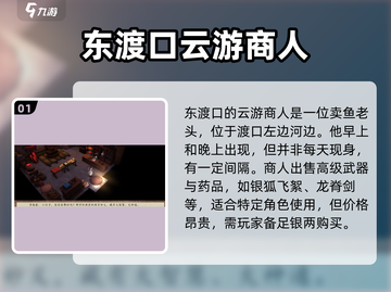 侠客风云传前传✨：东渡口特殊商人位置大曝光！截图2