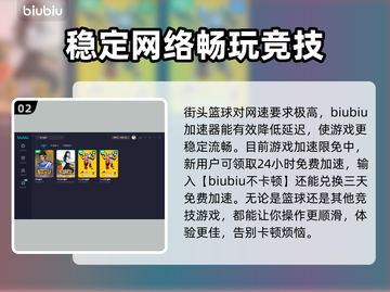 街头篮球🔥延迟高？加速器推荐来啦！截图3