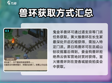 大侠立志传🔥十二兽环获取方式大全🎉截图4