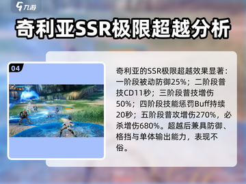 剑与骑士团🔥奇利亚角色超详细评测来啦！截图5