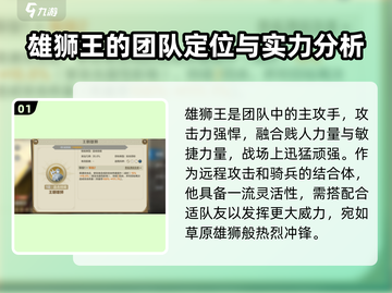 世界启元雄狮王🔥超强攻略助你称霸游戏✨截图2