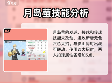 排球少年手游月岛萤🔥技能超详细分析来啦！截图3