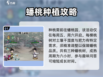 山海经手游🔥北荒卷种桃树蟠桃园玩法大揭秘！果树种植攻略来啦～截图2