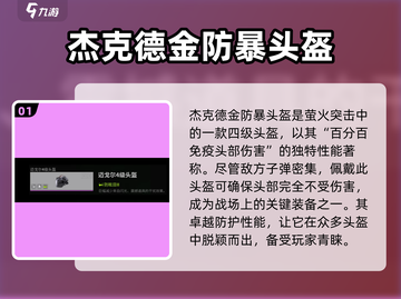 萤火突击🔥杰克德金防暴头盔详情曝光！装备必备😎截图2