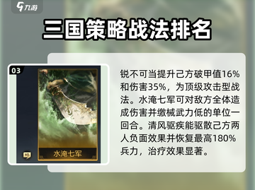 三国谋定天下🔥战法强度排行＆强力战法介绍！截图4