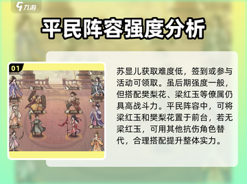 这城有良田🔥零氪玩家必看！平民阵容这样搭✔截图2