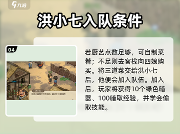 《大侠立志传》洪小七在哪？🔥快速入队攻略！截图5