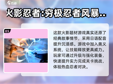 🔥2024必玩！火影手游合集来袭💥截图6