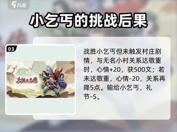 大侠立志传😎小村乞丐任务通关攻略来啦！截图4