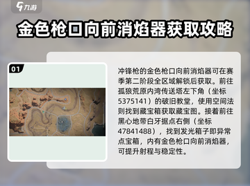 七日世界🔥前向消焰器获取攻略与使用细节大曝光！截图2