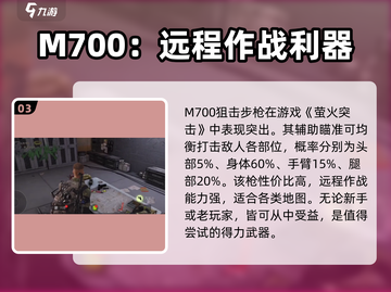 和平精英🔥萤火突击M700武器全面解析来啦！截图4