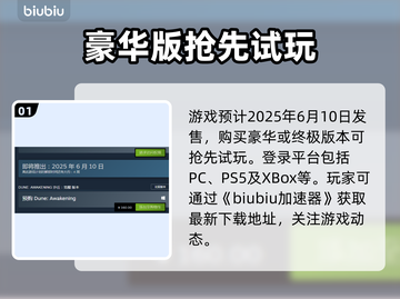《沙丘觉醒》发售时间与登录平台大曝光！🎮🔥截图2