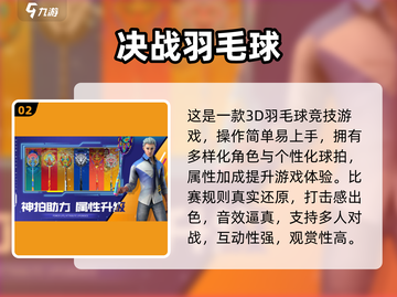 🔥2025最火羽毛球手游推荐！3D真实体验💥截图3