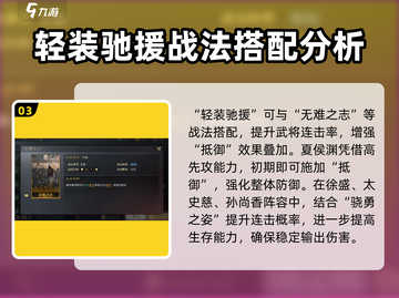 三国谋定天下⚡轻装驰援战法超全解析与搭配推荐！截图4