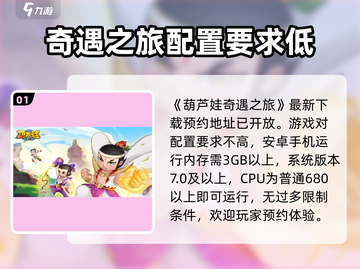 葫芦娃奇遇之旅📖配置要求全揭秘！🔥劲爆必看截图2