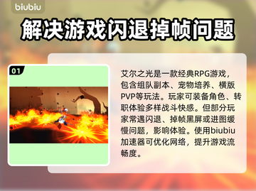 艾尔之光闪退？这款加速器让你畅玩无忧🎉截图2