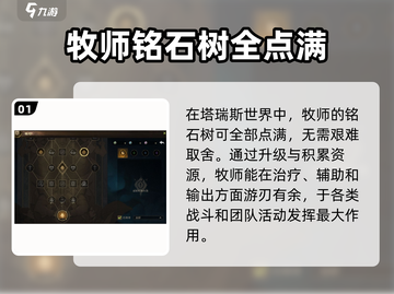 塔瑞斯世界牧师铭石🔥这样选让你战力飙升！截图2