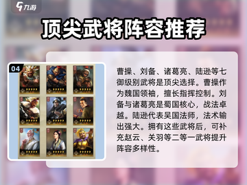 三国志战略版🎉五周年必选武将攻略曝光！截图5