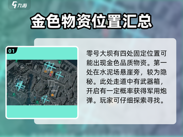 三角洲行动🔥零号大坝出金点全解析💰截图2
