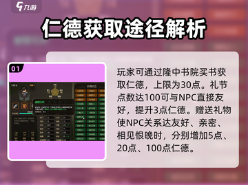 大侠立志传🔥快速提升仁德攻略✨截图2