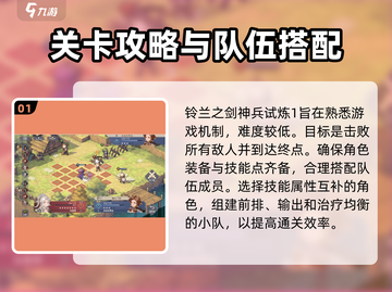 铃兰之剑神兵试炼1通关秘籍💥🔥截图2