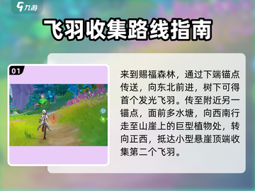 原神🔥赐福森林欢声飞羽位置全解！快速收集攻略✨截图2