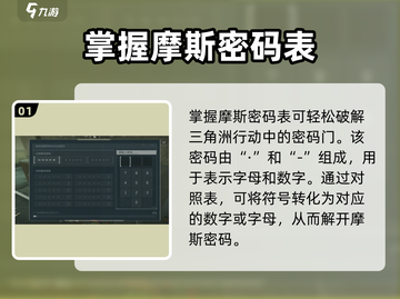 三角洲行动🔥摩斯密码对照表全攻略⚡截图2