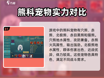 魔力宝贝🔥熊科宠物技能大全，实力排行等你来探！截图2