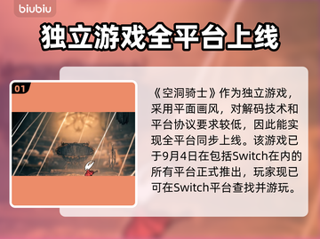 🎮空洞骑士丝之歌NS版发售时间曝光！截图2