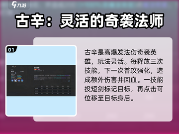 决胜巅峰！古辛技能大揭秘🔥游戏党必看！截图2