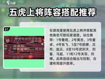 守塔不能停：五虎将🔥最强站位攻略🎉截图2