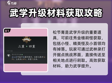 燕云十六声💡武学升级材料获取方法大公开！截图2