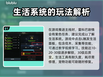 命运方舟生活系统全解析🔥助你玩转游戏⚡截图2