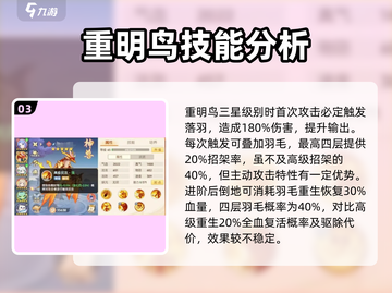 离火之境🔥：重明鸟神兽强度全面解析！截图4