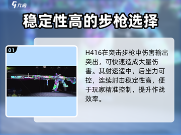 和平精英🔥H416突击步枪全面解析，萤火突击必备神器！截图2