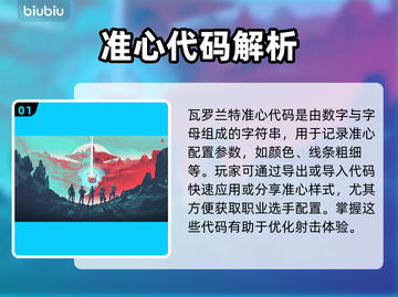 🎮瓦洛兰特玩家必看！超准心代码分享🔥截图2