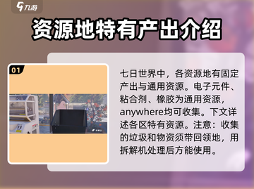 七日世界🔥资源分布全揭秘！玩家必看💎截图2